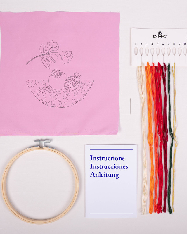 Kit de Broderie Les Grenades - DMC - Mercerine