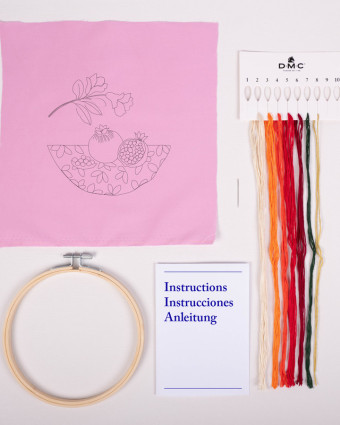 Kit de Broderie Les Grenades - DMC - Mercerine