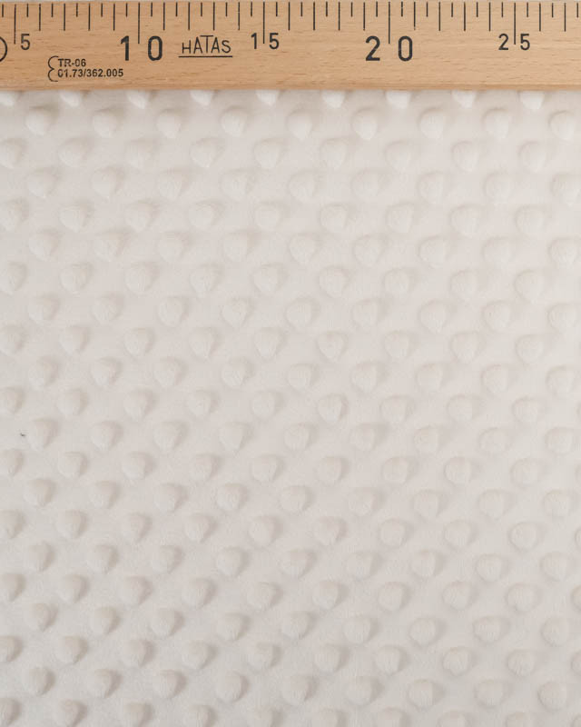Tissu Minky Bubble Crème Oeko-tex  - Mercerine