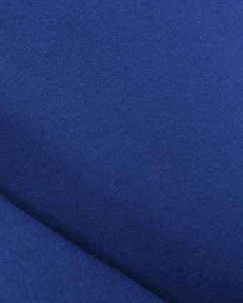 Lainage Caban Italien Uni Bleu Electrique - Mercerine