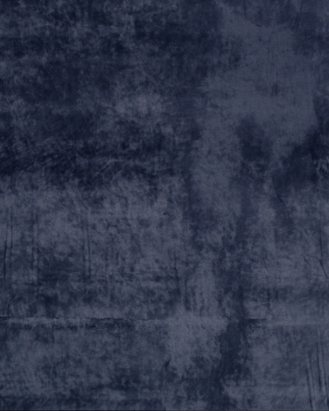 Tissu Sweat Velours Bleu Acier- Mercerine