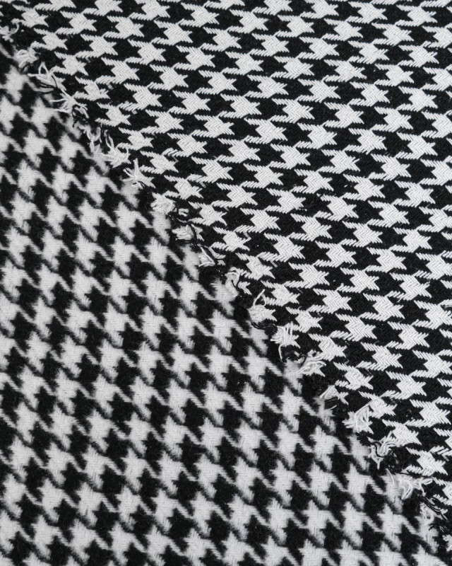 Tissu Coton Gratte Pied De Poule - Mercerine
