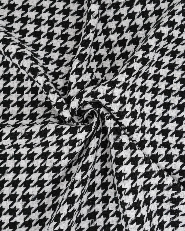 Tissu Coton Gratte Pied De Poule - Mercerine