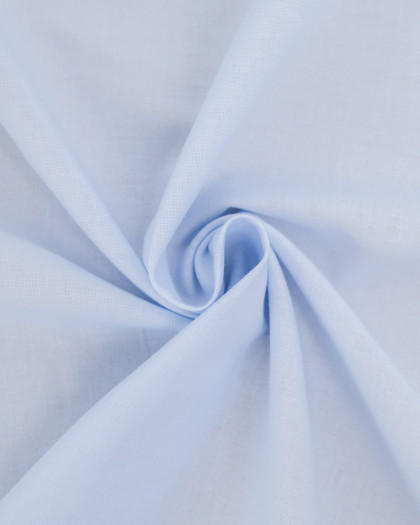 Toile de Coton Sanforisée Bleu Gris Clair - Mercerine