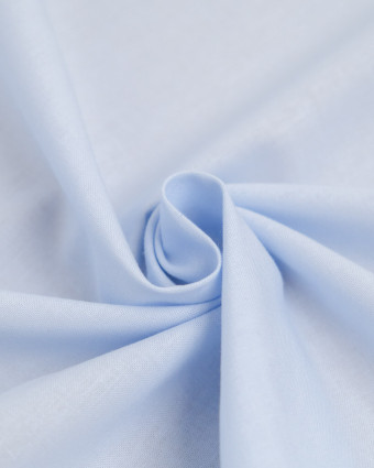 Toile de Coton Sanforisée Bleu Gris Clair - Mercerine
