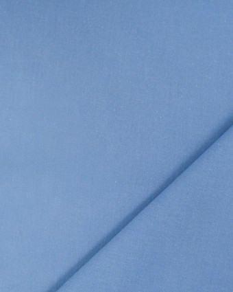 Toile de Coton Sanforisée Bleu Gris - Mercerine