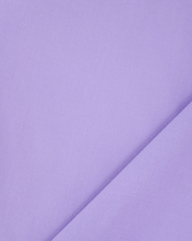 Toile de Coton Sanforisée Lavande - Mercerine