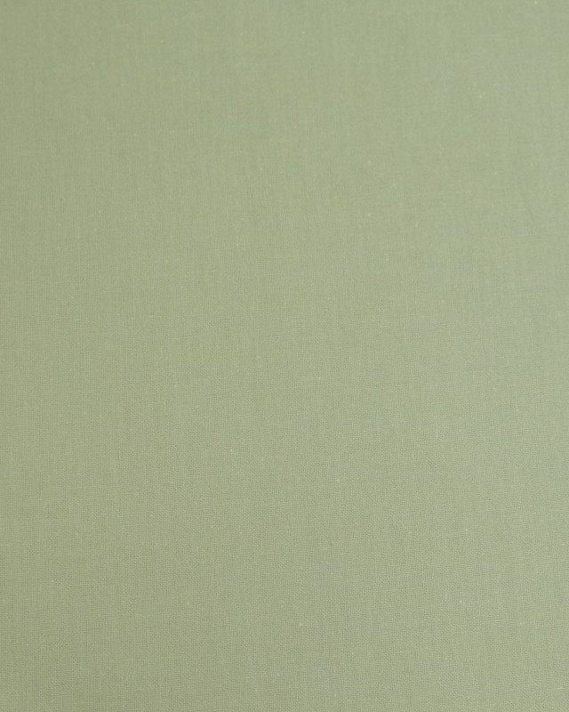 Toile de Coton Sanforisée Sauge - Mercerine