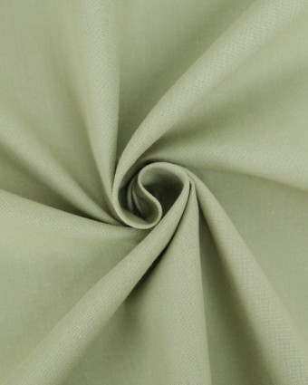Toile de Coton Sanforisée Sauge - Mercerine