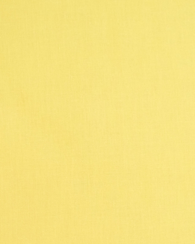 Toile de Coton Sanforisée Jaune Blé - Mercerine