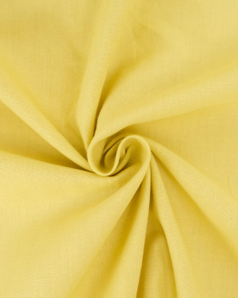 Toile de Coton Sanforisée Jaune Blé - Mercerine