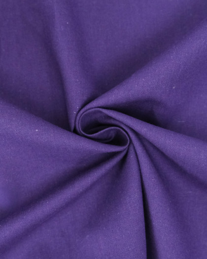 Toile de Coton Sanforisée Violet - Mercerine