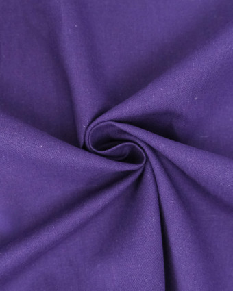 Toile de Coton Sanforisée Violet - Mercerine