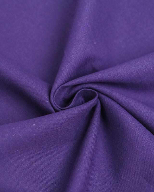 Toile de Coton Sanforisée Violet - Mercerine