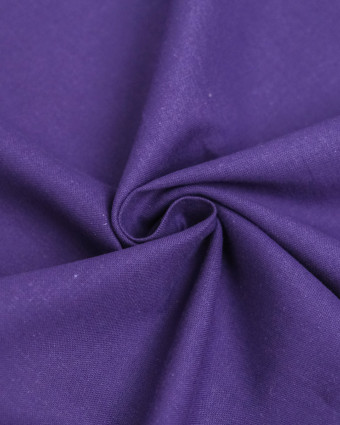 Toile de Coton Sanforisée Violet - Mercerine