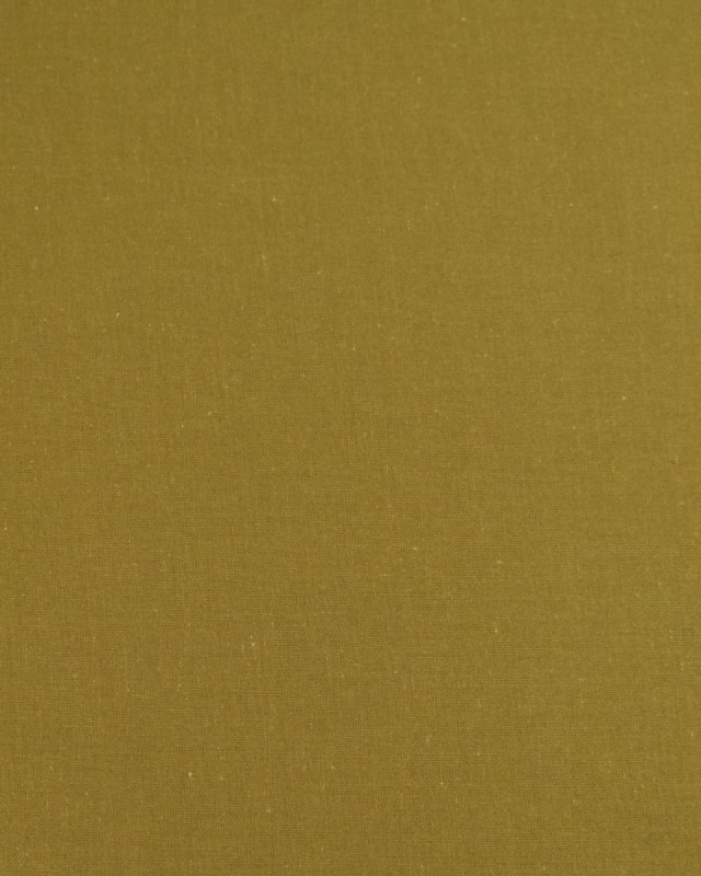 Toile de Coton Sanforisée Brun Ocre - Mercerine
