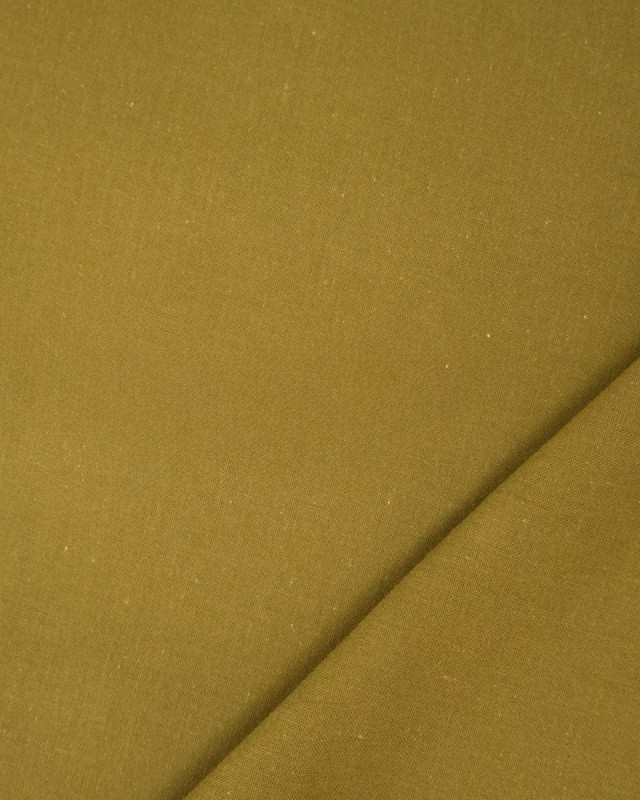 Toile de Coton Sanforisée Brun Ocre - Mercerine