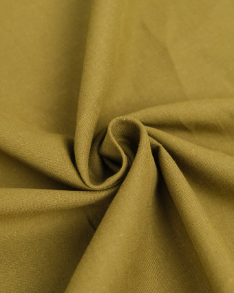 Toile de Coton Sanforisée Brun Ocre - Mercerine