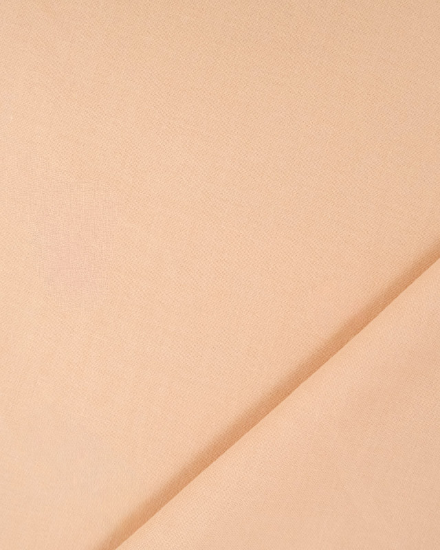 Toile de Coton Sanforisée Pêche - Mercerine