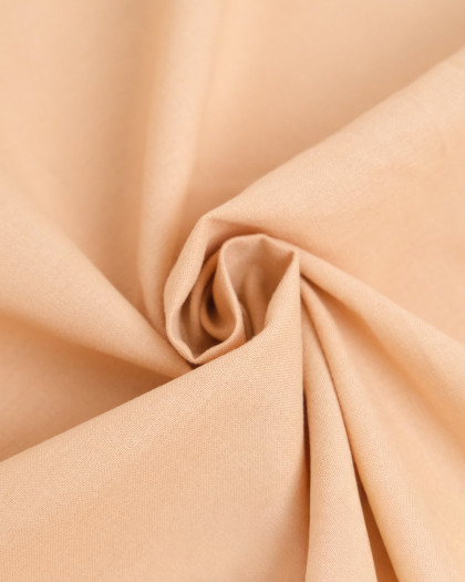 Toile de Coton Sanforisée Pêche - Mercerine