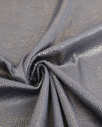 Tissu Velours Acier Reflet Or - Mercerine