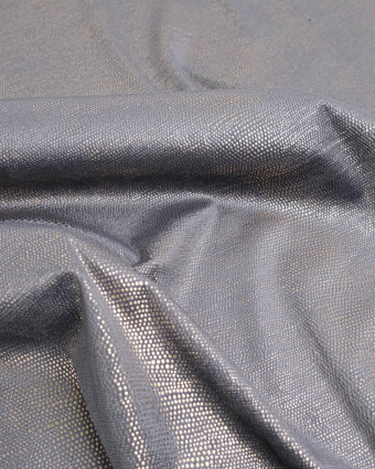 Tissu Velours Acier Reflet Or - Mercerine