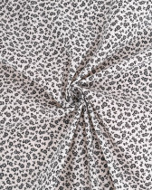 Cretonne de Coton Liz en Fleurs Blanc