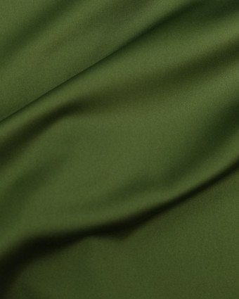 Tissu satin vert olive Ciara - Mercerine