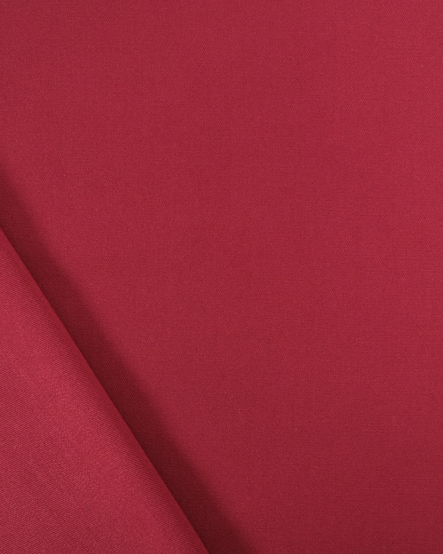 Tissus au mètre :  Viscose Twill Épaisse Uni  Framboise  - Mercerine