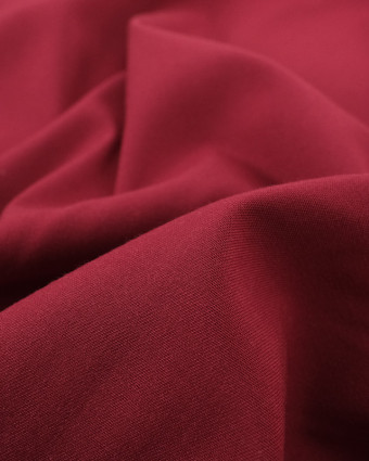 Tissus au mètre :  Viscose Twill Épaisse Uni  Framboise  - Mercerine