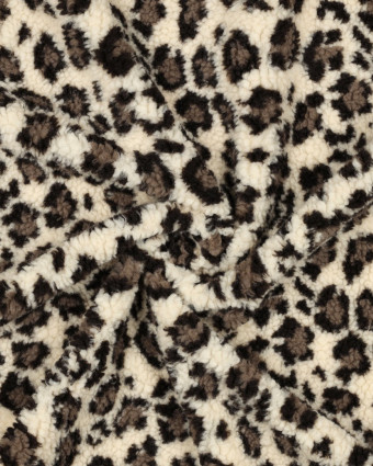 Tissu Sherpa Léopard - Mercerine