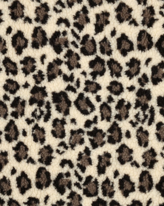 Tissu Sherpa Léopard - Mercerine