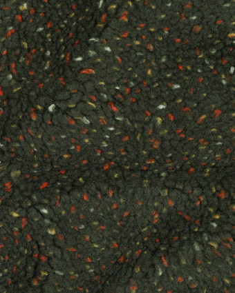 Tissu Sherpa Bleu Marine Chiné - Mercerine