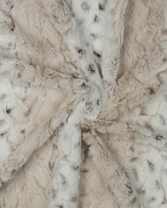 Tissu Fausse Fourrure Ecru Beige - Mercerine