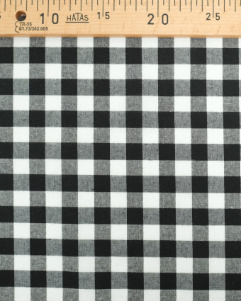 Tissu Vichy Noir Menorca - Oekotex