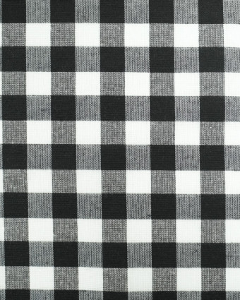 Tissu Vichy Noir Menorca - Oekotex