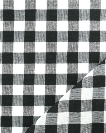 Tissu Vichy Noir Menorca - Oekotex