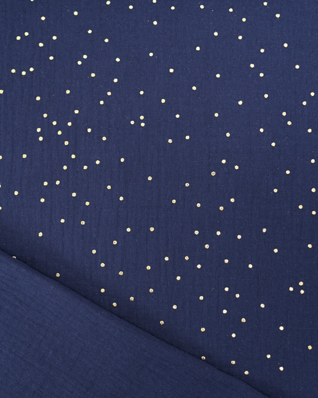 Double Gaze Reach Pois Dorés - 21 Coloris - Mercerine