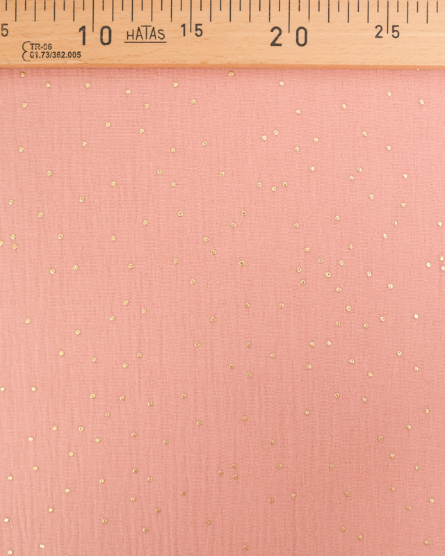 Double Gaze Reach Pois Dorés - 21 Coloris - Mercerine