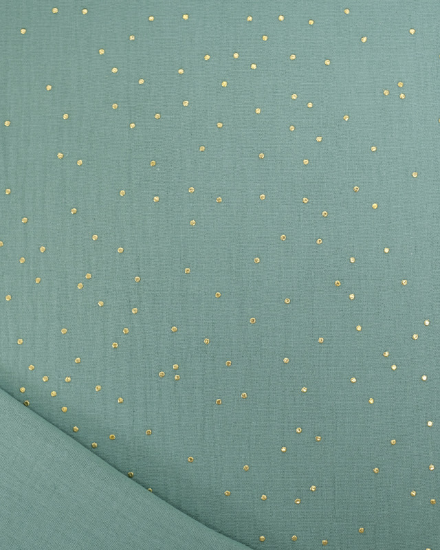 Double Gaze Reach Pois Dorés - 21 Coloris - Mercerine