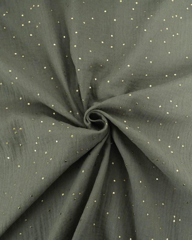 Double Gaze Reach Pois Dorés - 21 Coloris - Mercerine