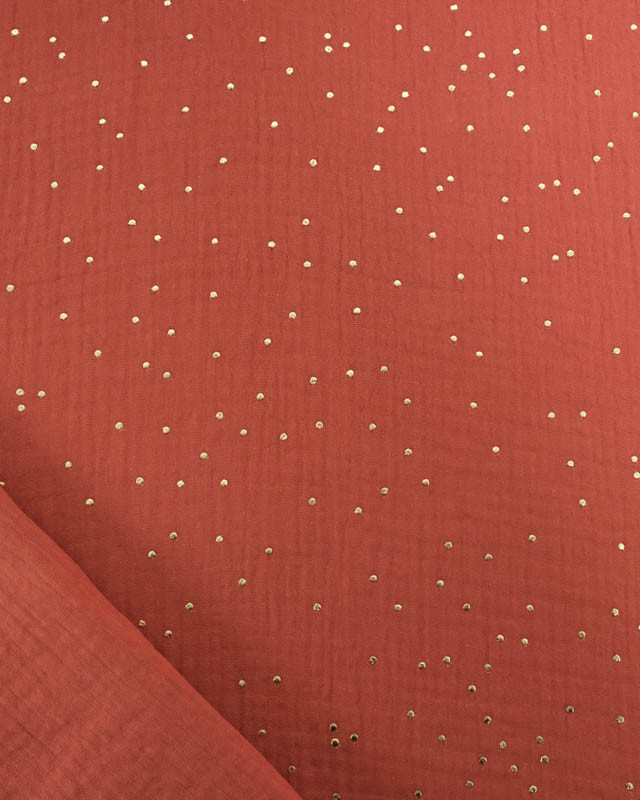 Double Gaze Reach Pois Dorés - 21 Coloris - Mercerine