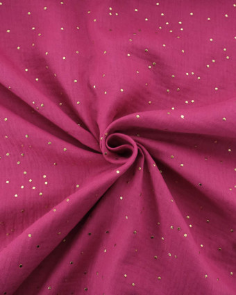 Double Gaze Reach Pois Dorés - 21 Coloris - Mercerine