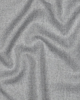 Tissu Viscose Gabardine Effet Chiné Gris Souris - Mercerine