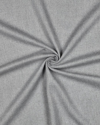 Tissu Viscose Gabardine Effet Chiné Gris Souris - Mercerine