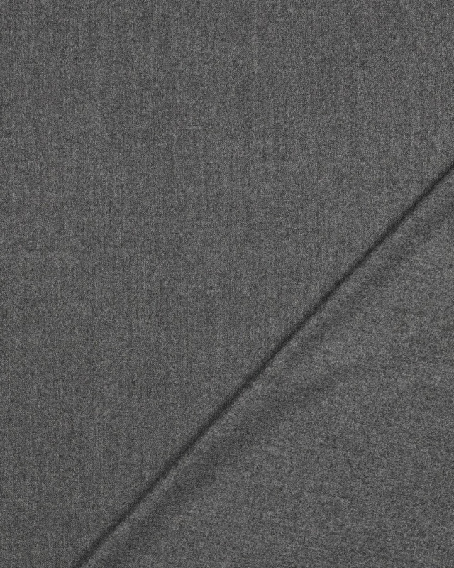 Tissu Viscose Gabardine Effet Chiné Gris Foncé - Mercerine