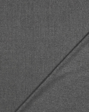 Tissu Viscose Gabardine Effet Chiné Gris Foncé - Mercerine