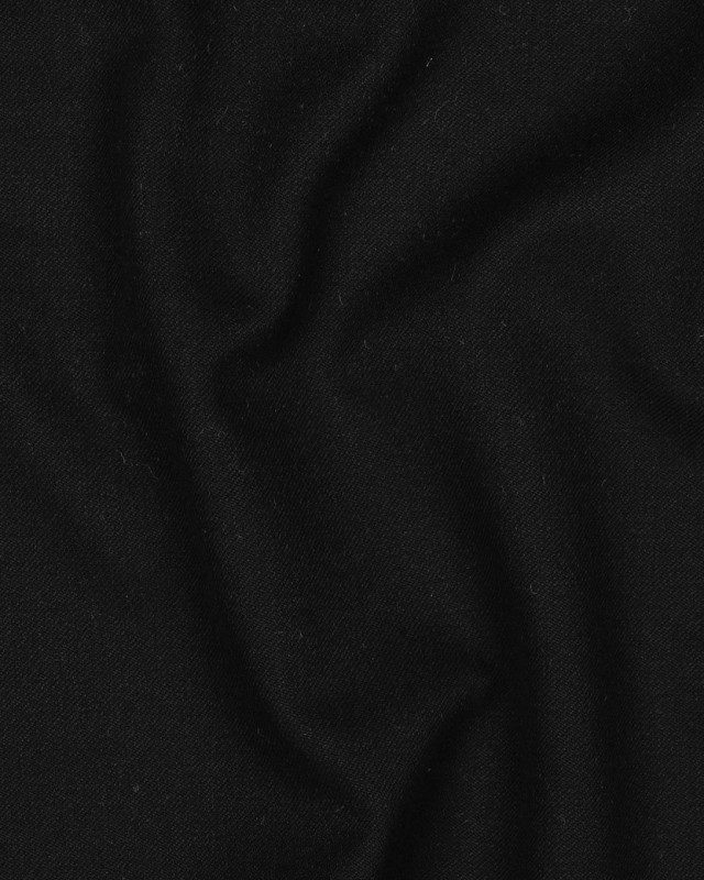 Tissu Viscose Gabardine Noir - Mercerine