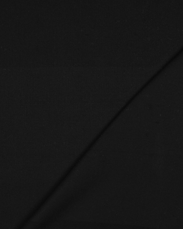 Tissu Viscose Gabardine Noir - Mercerine