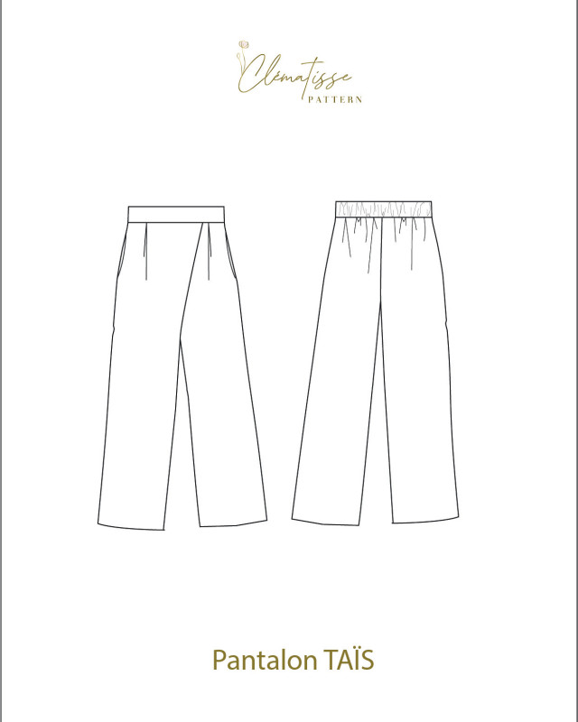 Patron Pantalon Taïs - Clématisse Pattern - Mercerine